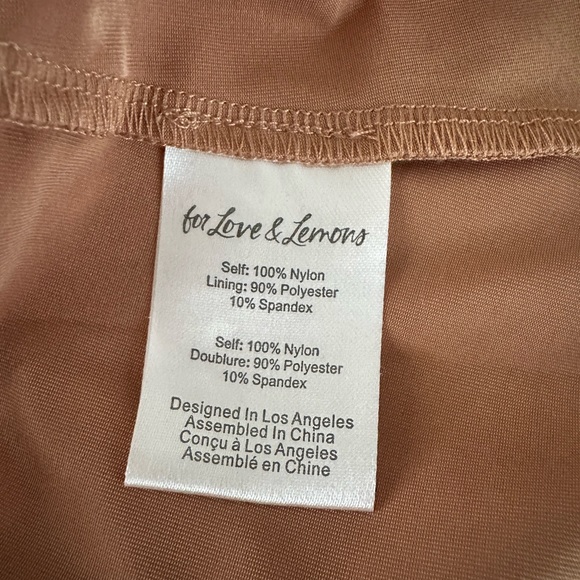 For Love & Lemons x Free People sheer embroidered party dress size L NWT - Picture 6 of 13